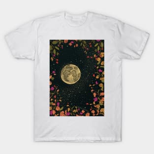 Flower Full Moon Universe T-Shirt